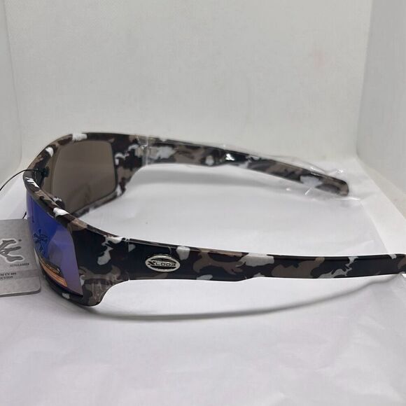 X-Loop Camouflage Mirrored Mens Sunglasses - Picture 3 of 3